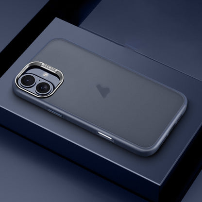 For iPhone 16 SULADA Skin Feel Matte Shockproof Phone Case(Blue) by SULADA