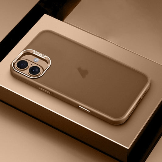 For iPhone 16 Plus SULADA Skin Feel Matte Shockproof Phone Case(Gold) by SULADA