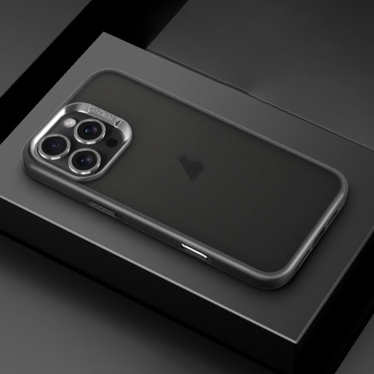 For iPhone 16 Pro Max SULADA Skin Feel Matte Shockproof Phone Case(Black) by SULADA