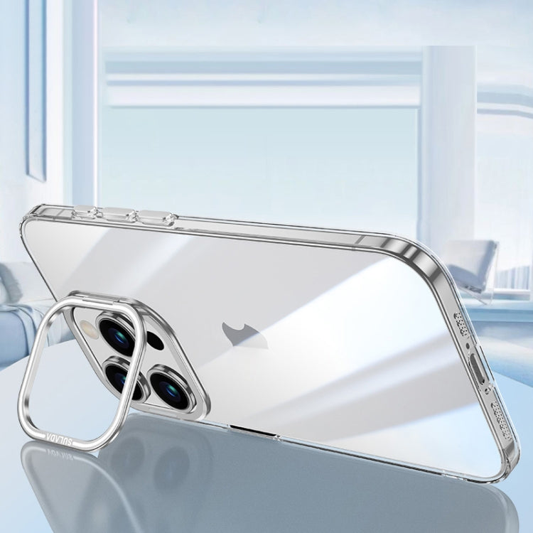 For iPhone 16 Pro Max SULADA PC + Aluminum Alloy Lens Holder Phone Case(Silver) by SULADA