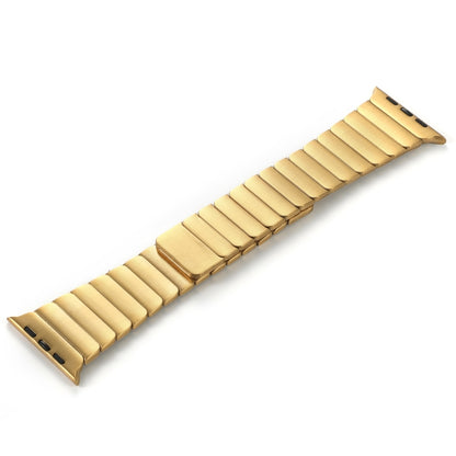 For Apple Watch Series 8 41mm Single Bead Magnetic Stainless Steel Watch Band(Gold) by bashfashion