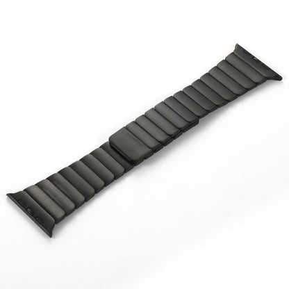 For Apple Watch SE 2022 40mm Single Bead Magnetic Stainless Steel Watch Band(Black) by bashfashion