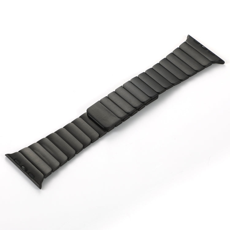 For Apple Watch Series 6 40mm Single Bead Magnetic Stainless Steel Watch Band(Black) by bashfashion