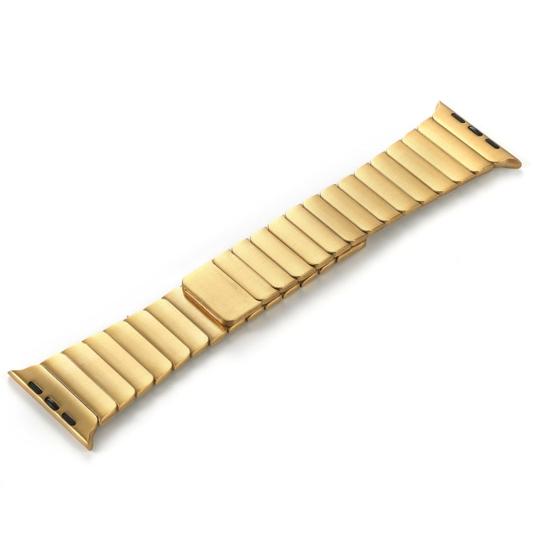 For Apple Watch Series 6 40mm Single Bead Magnetic Stainless Steel Watch Band(Gold) by bashfashion