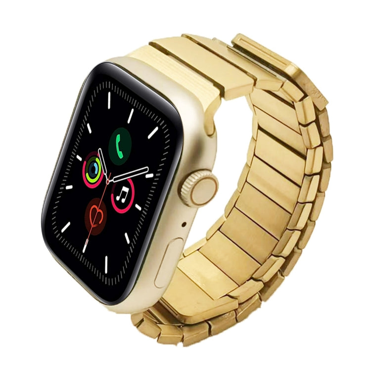 For Apple Watch Series 5 40mm Single Bead Magnetic Stainless Steel Watch Band(Gold) by bashfashion