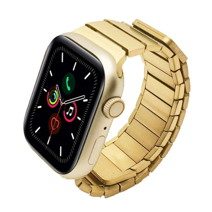 For Apple Watch Series 5 40mm Single Bead Magnetic Stainless Steel Watch Band(Gold) by bashfashion
