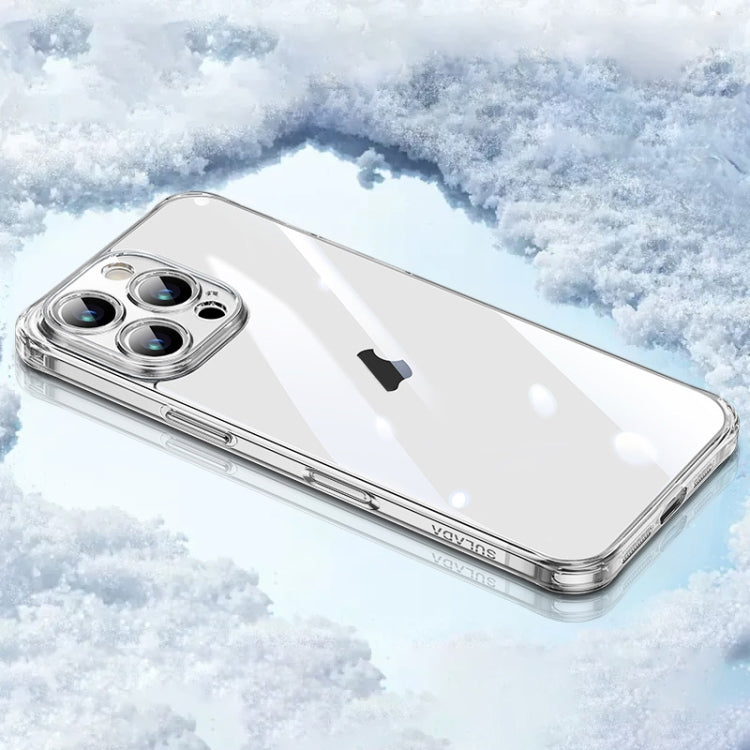 For iPhone 16 Pro SULADA TPU Frame Tempered Glass Transparent Phone Case(White) by SULADA