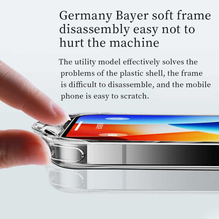 For iPhone 16 Pro SULADA TPU Frame Tempered Glass Transparent Phone Case(Black) by SULADA