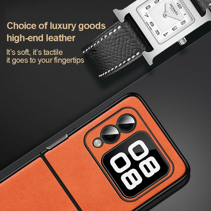 For Huawei nova Flip SULADA Shockproof TPU Hybrid Handmade Leather Phone Case(Green) by SULADA