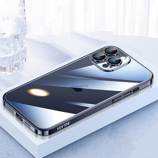 For iPhone 16 Pro Max SULADA JINGJIA Series Lens Protector Hard PC Phone Case(Blue) by SULADA