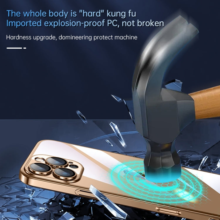 For iPhone 16 Pro Max SULADA JINGJIA Series Lens Protector Hard PC Phone Case(Blue) by SULADA