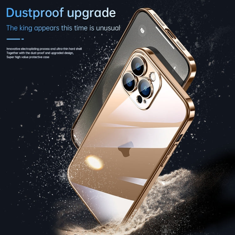 For iPhone 16 Plus SULADA JINGJIA Series Lens Protector Hard PC Phone Case(Gold) by SULADA