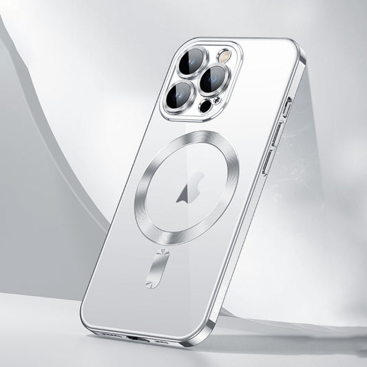 For iPhone 16 Pro Max SULADA MagSafe Plating TPU Shockproof Phone Soft Case(Silver) by SULADA