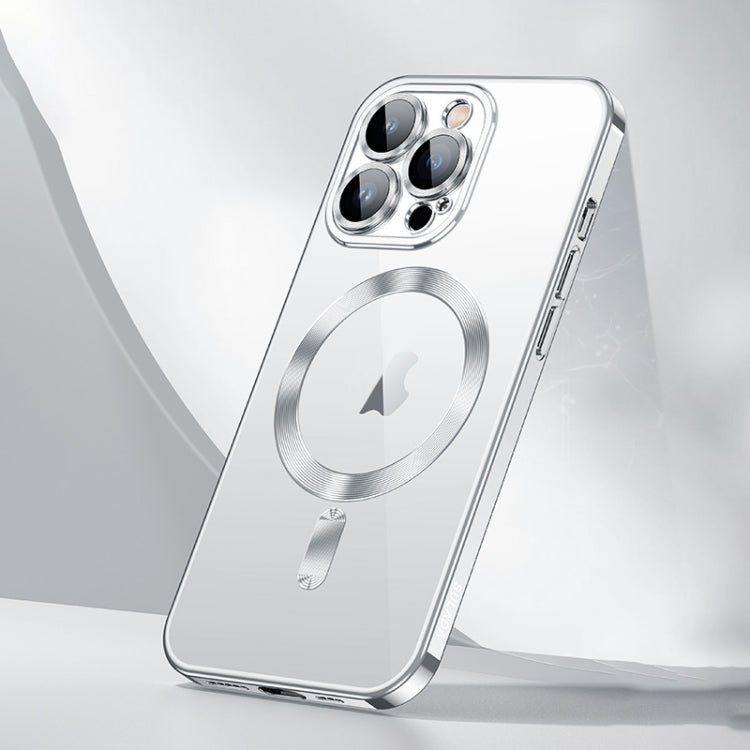 For iPhone 16 Pro SULADA MagSafe Plating TPU Shockproof Phone Soft Case(Silver) by SULADA