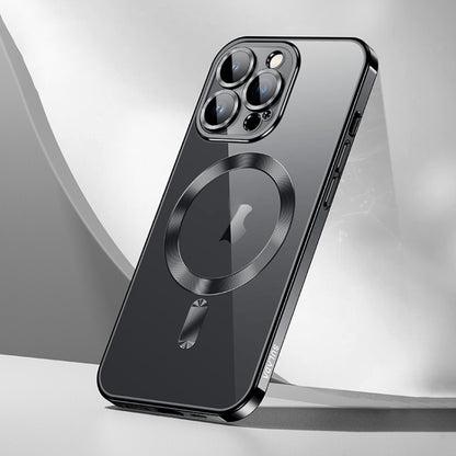 For iPhone 16 Pro SULADA MagSafe Plating TPU Shockproof Phone Soft Case(Black) by SULADA