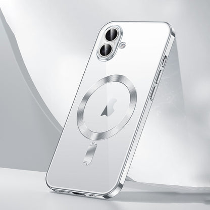 For iPhone 16 Plus SULADA MagSafe Plating TPU Shockproof Phone Soft Case(Silver) by SULADA