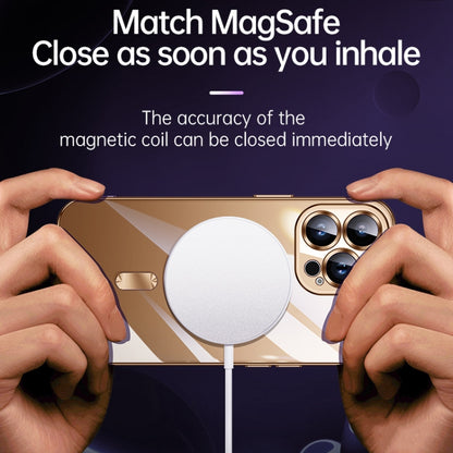 For iPhone 16 Plus SULADA MagSafe Plating TPU Shockproof Phone Soft Case(Gold) by SULADA