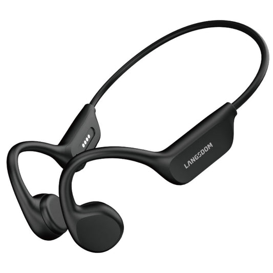 Langsdom BE17 Bone Conduction Waterproof Bluetooth Sports Earphone(Black) by Langsdom