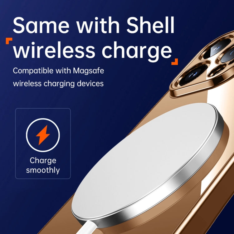 For iPhone 16 Plus SULADA Shine Through Series Plating TPU Transparent Phone Case(Titanium Blue) by SULADA