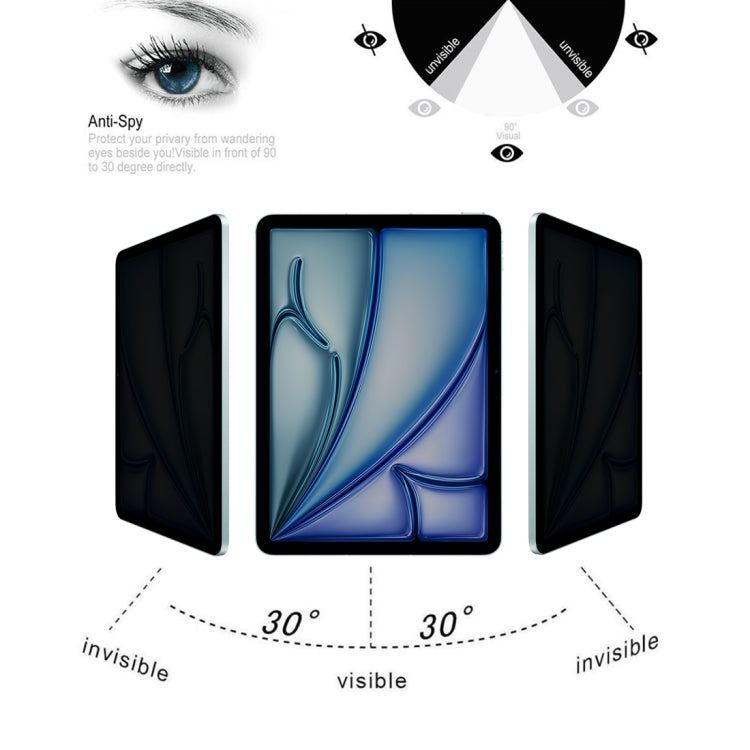 For iPad Air 13 2025 / 2024 0.33mm 9H 2.5D Privacy Anti-glare Explosion-proof Tempered Glass Film by bashfashion
