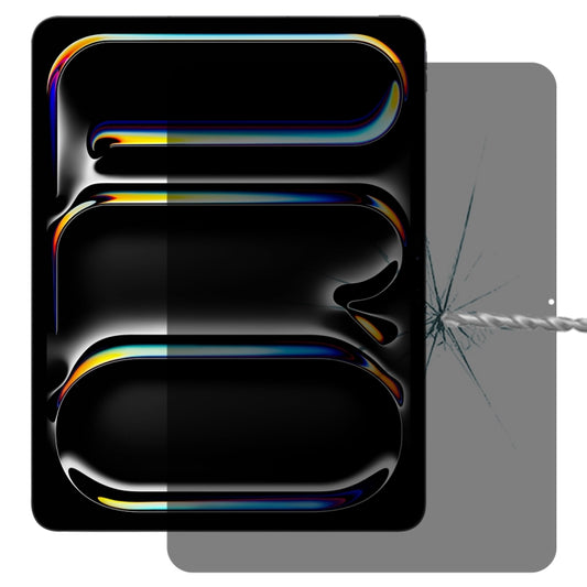 For iPad Pro 11 2025 / 2024 0.33mm 9H 2.5D Privacy Anti-glare Explosion-proof Tempered Glass Film by bashfashion