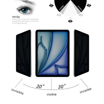 For iPad Air 11 2025 / 2024 25pcs 0.33mm 9H 2.5D Privacy Anti-glare Explosion-proof Tempered Glass Film by bashfashion