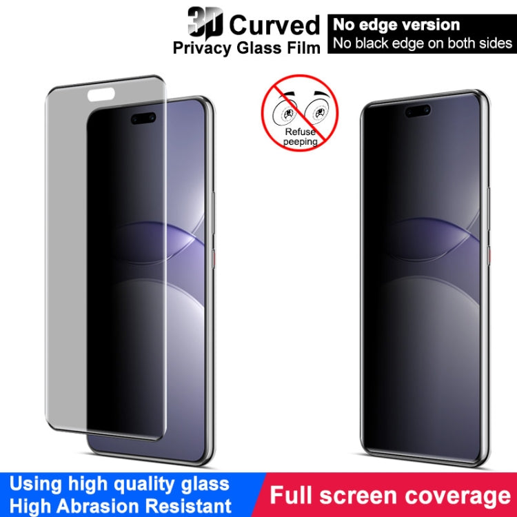 For Huawei nova 13 Pro imak No Edge Version 3D Curved Privacy Full Screen Tempered Glass Film by imak