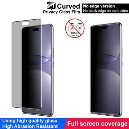 For Huawei nova 13 Pro imak No Edge Version 3D Curved Privacy Full Screen Tempered Glass Film by imak