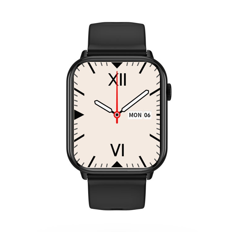 HD15 1.75 inch Silicone Strap IP68 Waterproof Smart Watch, Support Sedentary Reminder / Sleep Monitoring(Black) by bashfashion