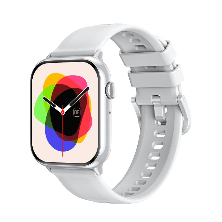 HD15 1.75 inch Silicone Strap IP68 Waterproof Smart Watch, Support Sedentary Reminder / Sleep Monitoring(Silver) by bashfashion