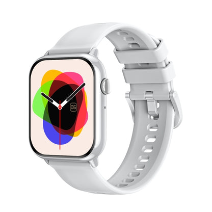 HD15 1.75 inch Silicone Strap IP68 Waterproof Smart Watch, Support Sedentary Reminder / Sleep Monitoring(Silver) by bashfashion