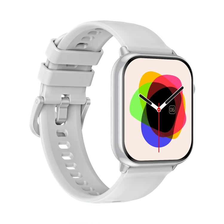 HD15 1.75 inch Silicone Strap IP68 Waterproof Smart Watch, Support Sedentary Reminder / Sleep Monitoring(Silver) by bashfashion