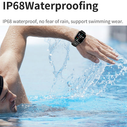 HD15 1.75 inch Silicone Strap IP68 Waterproof Smart Watch, Support Sedentary Reminder / Sleep Monitoring(Pink) by bashfashion