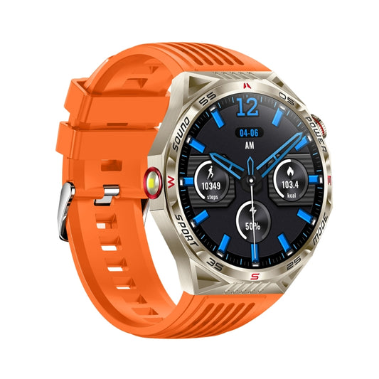 HT28 1.85 inch Silicone Strap IP68 Waterproof Smart Watch, Support Sleep Monitoring(Orange) by bashfashion
