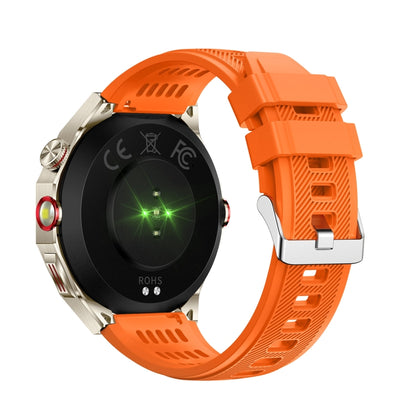 HT28 1.85 inch Silicone Strap IP68 Waterproof Smart Watch, Support Sleep Monitoring(Orange) by bashfashion