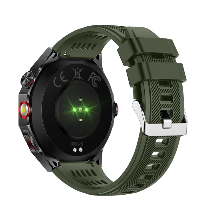 HT28 1.85 inch Silicone Strap IP68 Waterproof Smart Watch, Support Sleep Monitoring(Green) by bashfashion