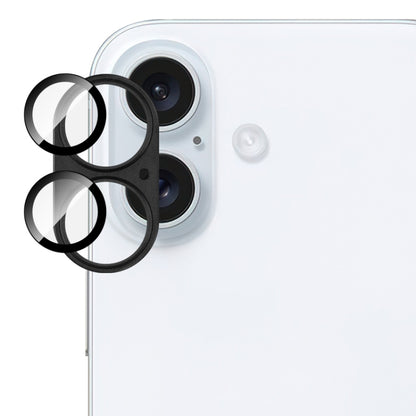 For iPhone 16 / 16 Plus IMAK Metal Armor Premium Camera Protector Film(Black) by imak