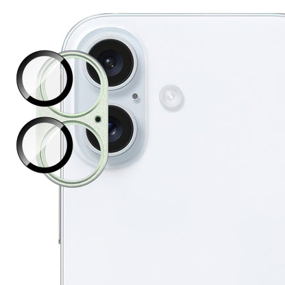 For iPhone 16 / 16 Plus IMAK Metal Armor Premium Camera Protector Film(Green) by imak