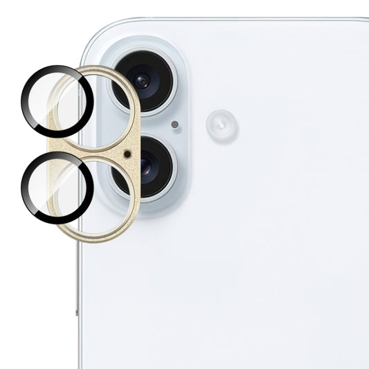 For iPhone 16 / 16 Plus IMAK Metal Armor Premium Camera Protector Film(Yellow) by imak