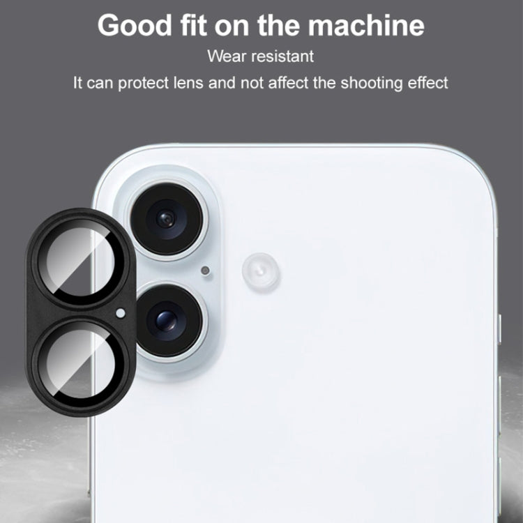 For iPhone 16 / 16 Plus IMAK Metal Armor Premium Camera Protector Film(Cyan) by imak