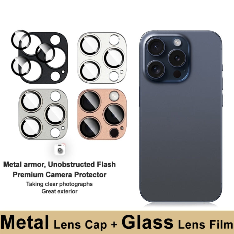 For iPhone 16 Pro / 16 Pro Max IMAK Metal Armor Premium Camera Protector Film(Silver) by imak