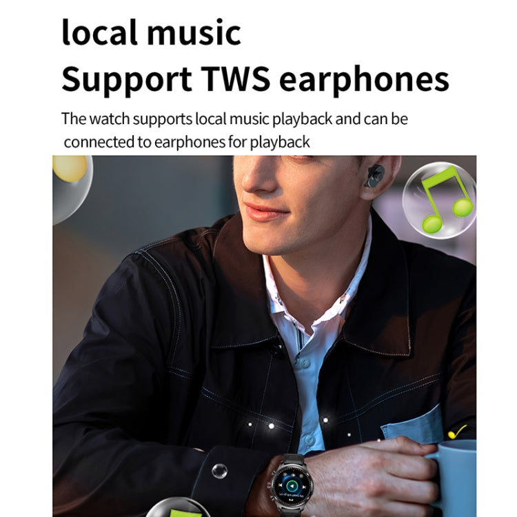 LC19 1.53 inch 2 in 1 Bluetooth Earphone IP67 Waterproof Smart Watch, Support Sleep Monitoring(Black) by bashfashion