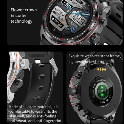 LC19 1.53 inch 2 in 1 Bluetooth Earphone IP67 Waterproof Smart Watch, Support Sleep Monitoring(Black) by bashfashion