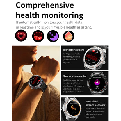 LC19 1.53 inch 2 in 1 Bluetooth Earphone IP67 Waterproof Smart Watch, Support Sleep Monitoring(Black) by bashfashion