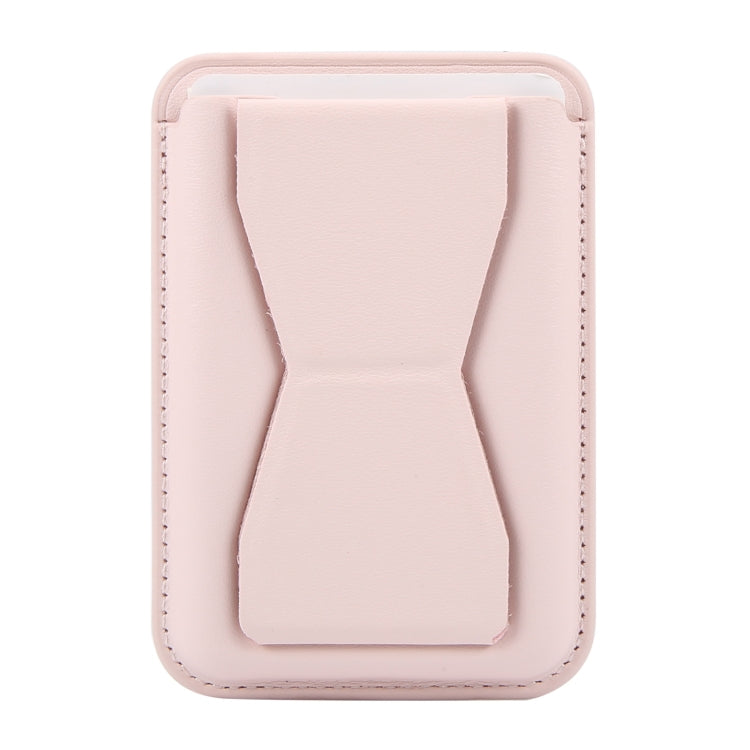 MagSafe Magnetic Wallet Card Hourglass Fold Holder Case(Pink) by bashfashion
