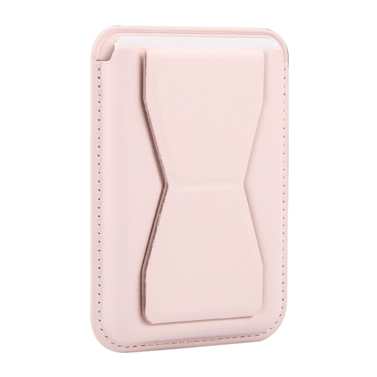 MagSafe Magnetic Wallet Card Hourglass Fold Holder Case(Pink) by bashfashion