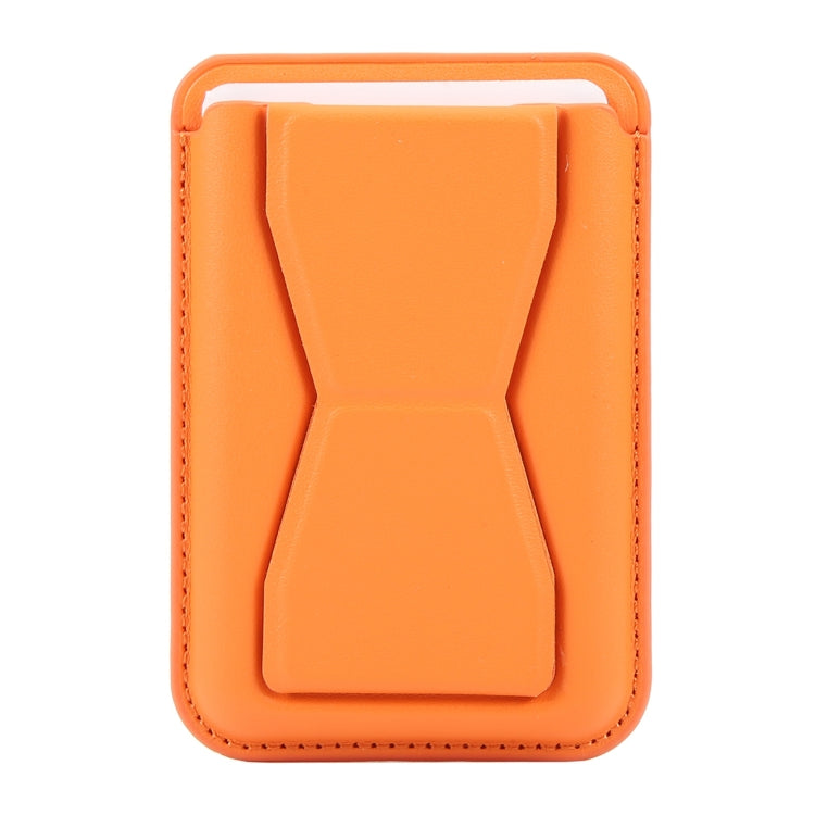 MagSafe Magnetic Wallet Card Hourglass Fold Holder Case(Orange) by bashfashion