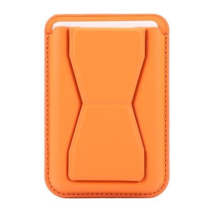MagSafe Magnetic Wallet Card Hourglass Fold Holder Case(Orange) by bashfashion