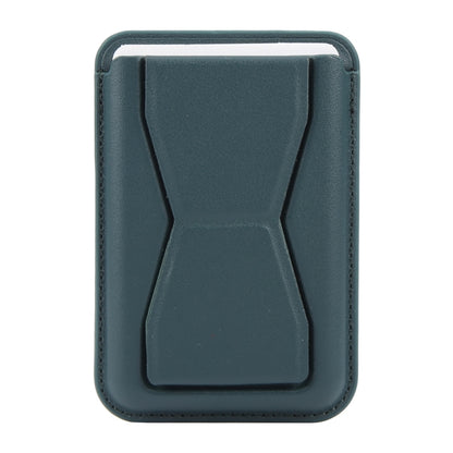 MagSafe Magnetic Wallet Card Hourglass Fold Holder Case(Deep Green) by bashfashion