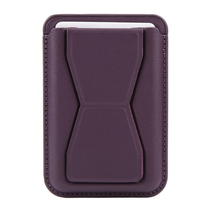 MagSafe Magnetic Wallet Card Hourglass Fold Holder Case(Purple) by bashfashion